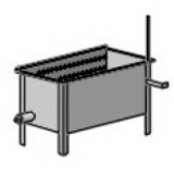 BURKHARDT (ГЕРМАНИЯ) Ошпарочный котел (150 литров, исполнения нерж. сталь, напольный, с крышкой, с защитой ТЭНа, мощность 6 кВт)