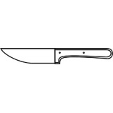 Я2-ФИН-3 Нож для подсечки шкуры 1,9х130х40х270 мм Клинки ножей изготовлены из инструментальной стали  Материал ручек - дерево