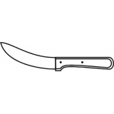 Я2-ФИН-5 Нож для снятия шкуры 1,9х140х30х280 мм Клинки ножей изготовлены из инструментальной стали  Материал ручек - дерево