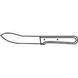Я2-ФИН-7 Нож для ветеринарных работ 1,9x150х45х290 мм Клинки ножей изготовлены из инструментальной стали  Материал ручек - дерево