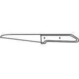 Я2-ФИН-12 Нож для обвалки задней и лопаточной частей 1,9х150х30х290 мм Клинки ножей изготовлены из инструментальной стали  Материал ручек - дерево