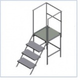 Площадка туалета туш окрашеная