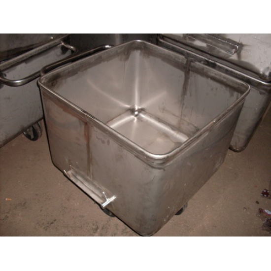 Тележка-чан для фарша 100 литров нержавейка AISI304 - 1