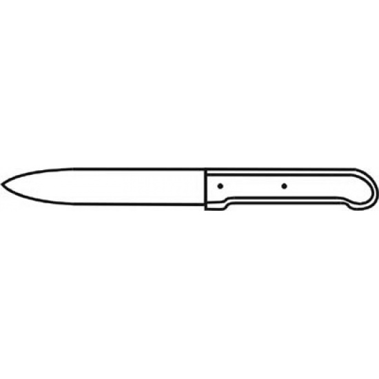 Я2-ФИН-6 Нож для нутровки и ливеровки 1,9х170х30х320 мм Клинки ножей изготовлены из инструментальной стали  Материал ручек - дерево - 1
