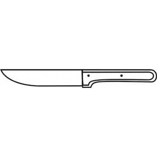 Я2-ФИН-8 Нож для отделения кишок от брызжейки 1,9х150х35х290 мм Клинки ножей изготовлены из инструментальной стали  Материал ручек - дерево - 1