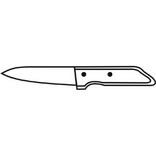 Я2-ФИН-11 Нож для обвалки спинореберной части 1.9х140х30х280 мм Клинки ножей изготовлены из инструментальной стали  Материал ручек - дерево - 1