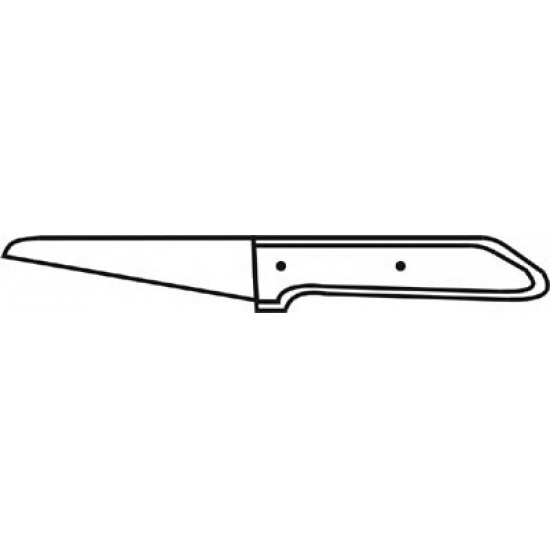 Я2-ФИН-13 Нож для обвалки грудной и хвостовой частей  1,9х120х30х260 мм Клинки ножей изготовлены из инструментальной стали  Материал ручек - дерево - 1