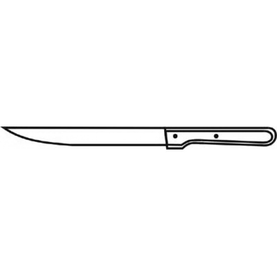 Я2-ФИН-15 Нож жиловочный 1,9х260х40х420 мм Клинки ножей изготовлены из инструментальной стали  Материал ручек - дерево - 1