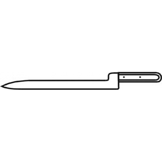 Я2-ФИН-17 Нож шпигорезный 1,9х330х32х438 мм Клинки ножей изготовлены из инструментальной стали  Материал ручек - дерево - 1