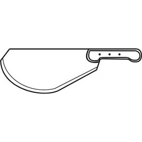 Я2-ФИН-23 Секач для разрубки мяса малый 4,5х355х185х535 мм Клинки ножей изготовлены из инструментальной стали  Материал ручек - дерево - 1