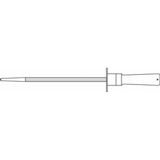Я2-ФГМ Мусат ( с насечкой и гладкий ) d 10х382 мм Клинки ножей изготовлены из инструментальной стали  Материал ручек - дерево - 1
