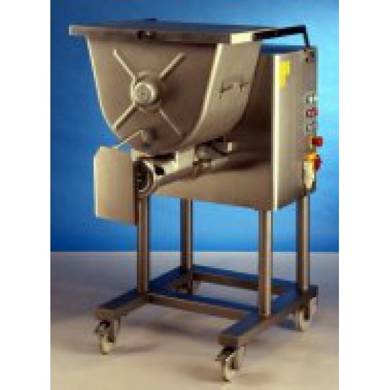 Волчок Мясорубка мешалка С/Е 702  (3 решетки + 2 ножа) Мясорубка промышленная 32-98 C/E 702 с автоматической подачей, полностью изготовленная из нержавеющей стали. 84-литровая емкость. Смешивающее устройство. Универсальная и мощная, эффективная и безопасная мясорубка. Используется в пищевой промышленности, в том числе в цехах мясопереработки малой производительности, на предприятиях общепита, на фабриках-кухнях и в универсамах. - 1