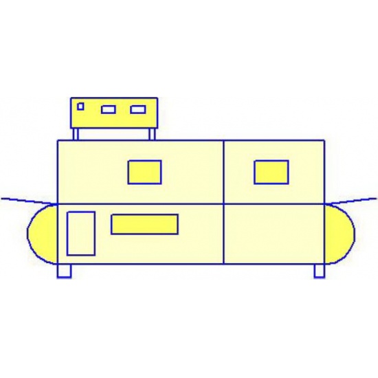 ММ-300Т Машина для мойки пластмассовых ящиков и оборотной тары в пищевой, мясоперерабатывающей промышленности Тунельного типа, 300 ящиков в час, максимальный размер ящиков 600х400х400мм - 1